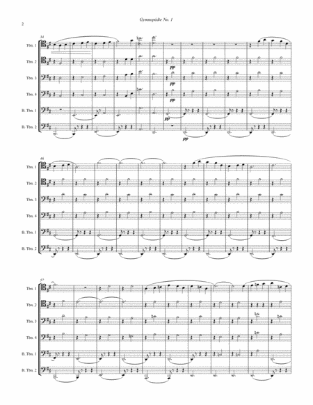 Gymnopdie No 1 For 6 Trombones Page 2