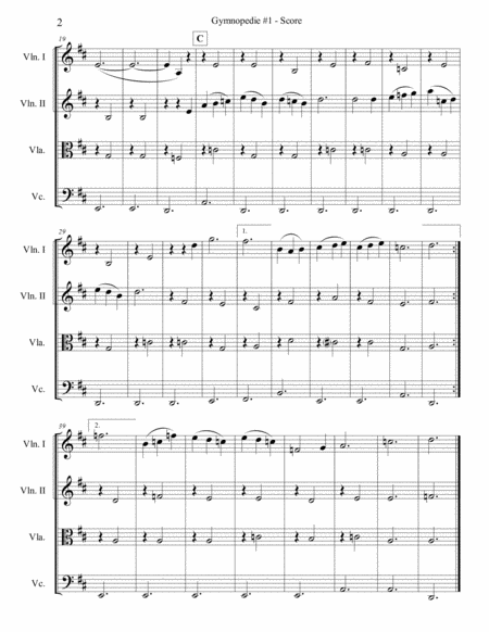 Gymnopedie 1 For String Quartet Page 2