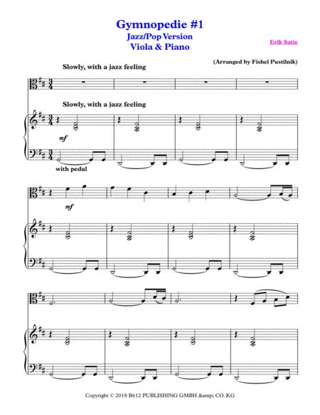 Gymnopedie Nr 1 For Viola And Piano Video Page 2