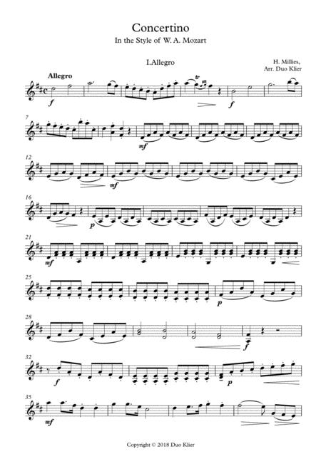 H Millies Concertino In The Style Of Mozart 2nd Violin Accompaniment Page 2