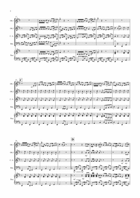 Habanera Fantasia From Carmen For Double Reed Quartet Page 2