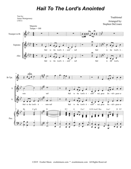 Hail To The Lords Anointed Duet For Soprano And Alto Solo Page 2