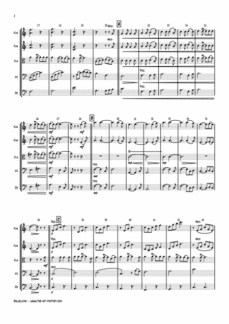 Halleluja Sophisticated Arrangement Of Cohens Classic String Quintet Page 2
