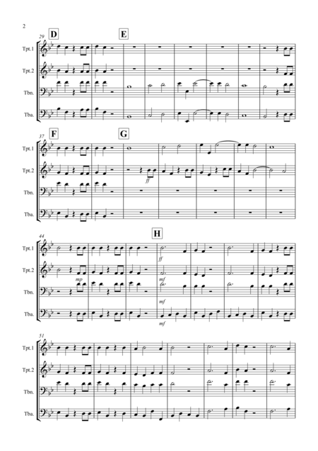 Hallelujah Chorus For Brass Quartet Page 2