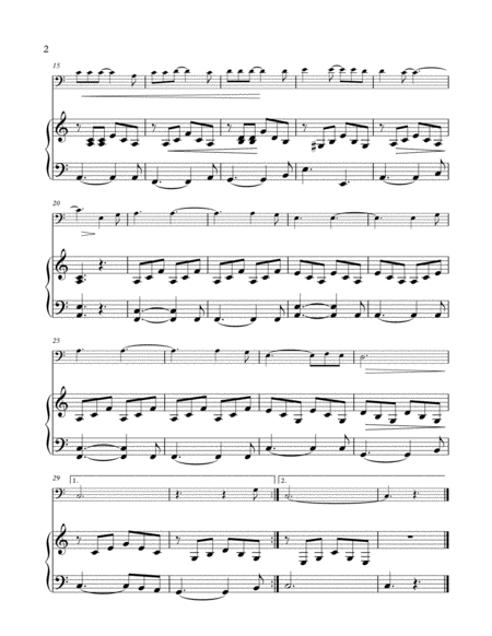 Hallelujah Easy Cello Piano Duet Page 2