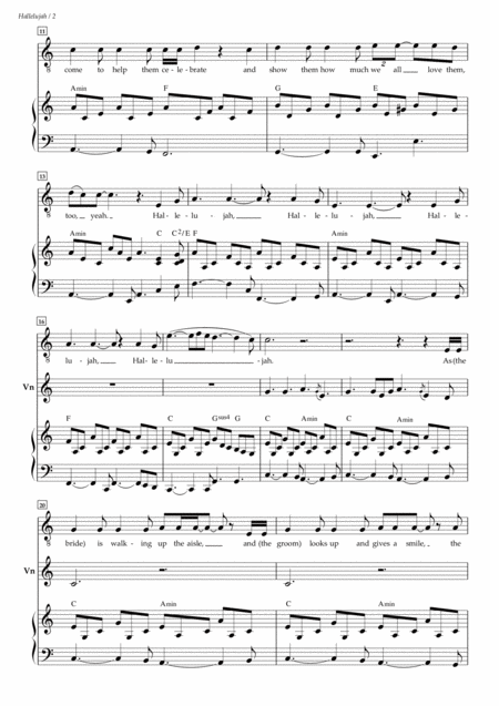 Hallelujah Father Ray Kellys Version For Wedding Vocal Violin Organ Page 2