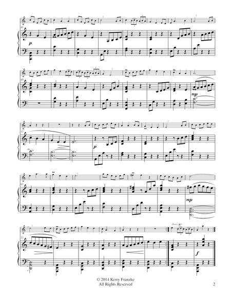 Hallelujah Flute And Bass Clarinet Duet Page 2