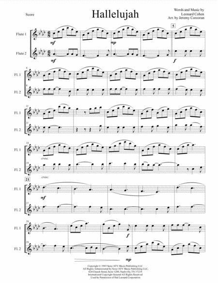 Hallelujah For Flute And Clarinet Page 2