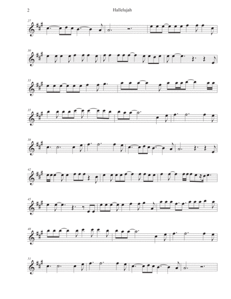 Hallelujah Tenor Sax Page 2