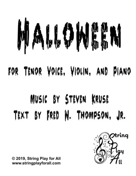 Halloween For Tenor Voice Violin And Piano Page 2
