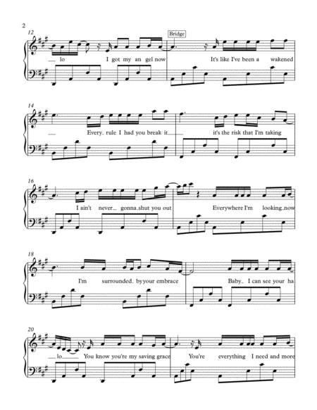 Halo By Beyonce Medium Difficulty Page 2