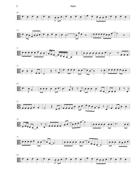 Halo Easy Key Of C Viola Page 2