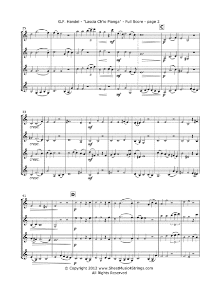 Handel G Rinaldo For Four Violins Page 2