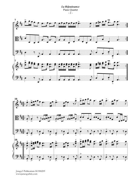 Handel La Rjouissance From Royal Fireworks Music For Piano Quartet Page 2