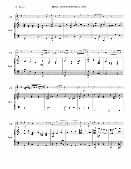 Hands Knees And Boomps A Daisy For Clarinet And Piano Page 2