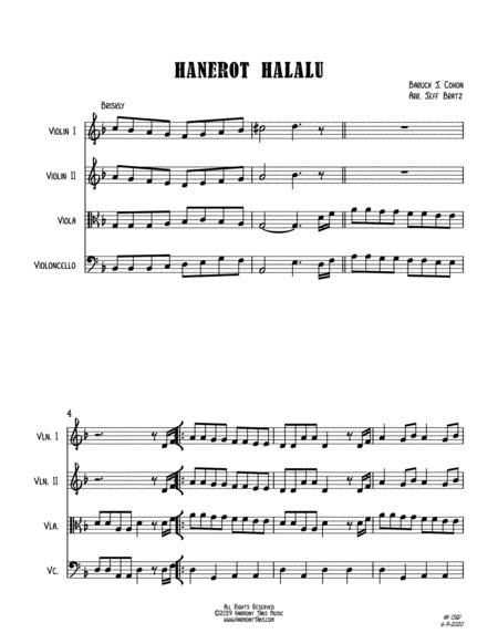 Hanerot Halalu String Quartet Page 2