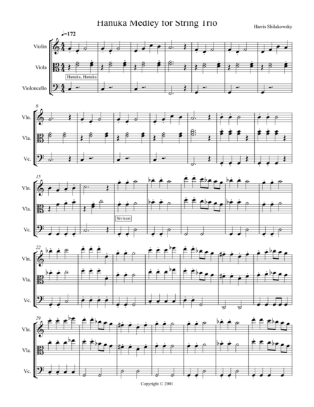 Hanuka Medley For String Trio Page 2