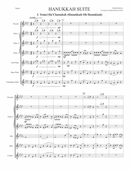 Hanukkah Suite For Flute Choir Page 2