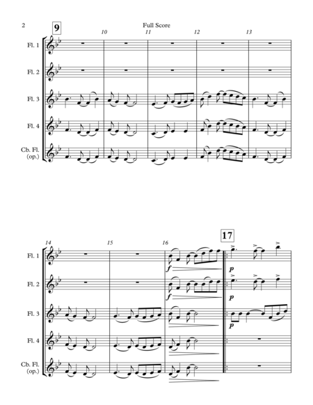 Happy Birthday To You For Flute Quartet Page 2