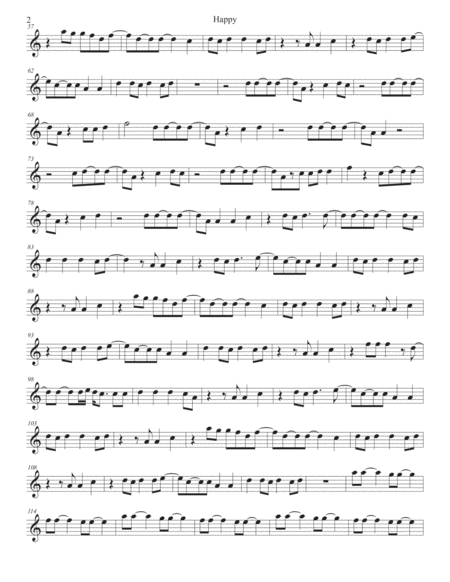 Happy Original Key Alto Sax Page 2