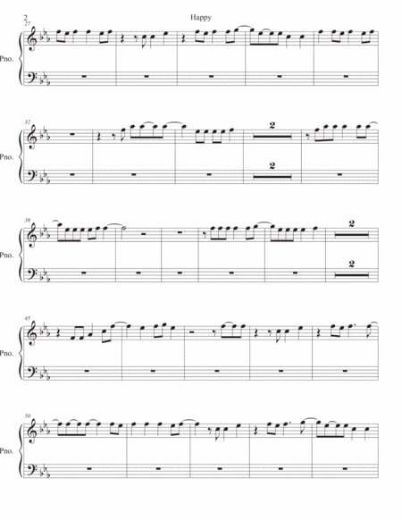 Happy Original Key Piano Page 2