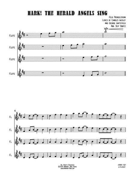 Hark The Herald Angels Sing Flute Quartet Page 2