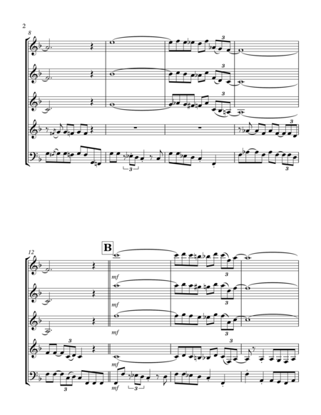 Harlem Love Call Wind Quintet Page 2