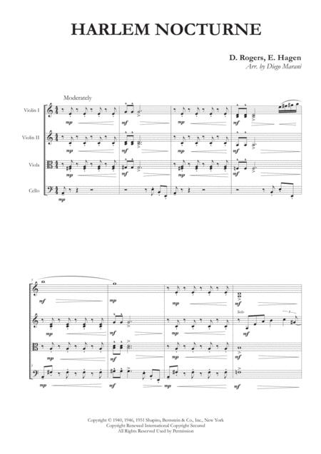 Harlem Nocturne For String Quartet Page 2