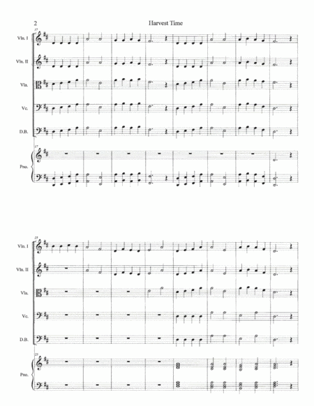 Harvest Time Score Page 2