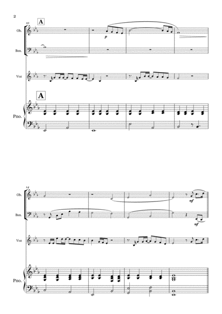 Hasta Mi Final Il Divo Voice Oboe Bassoon And Piano Page 2