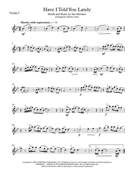 Have I Told You Lately String Quartet For String Quartet Page 2