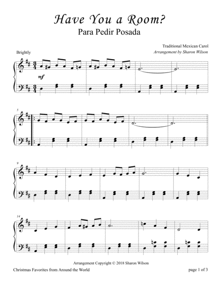 Have You A Room Para Pedir Posada For Solo Piano Page 2