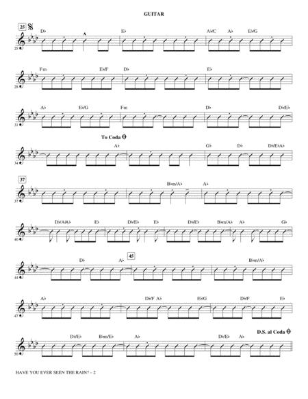 Have You Ever Seen The Rain Arr Kirby Shaw Guitar Page 2