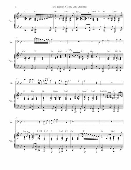 Have Yourself A Merry Little Christmas Cello Solo And Piano Page 2