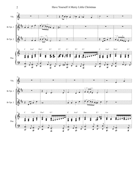 Have Yourself A Merry Little Christmas Duet For Bb Trumpet Page 2