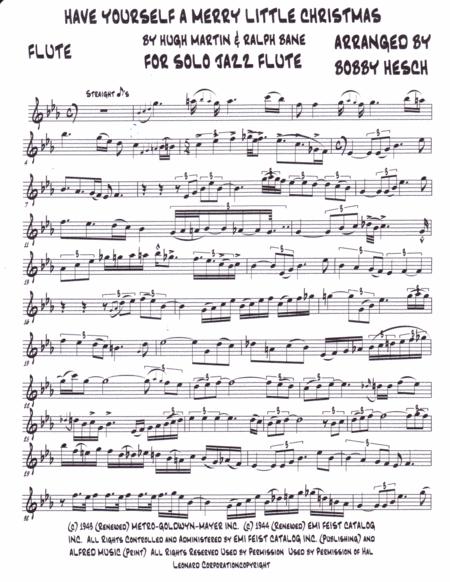 Have Yourself A Merry Little Christmas For Solo Jazz Flute Page 2