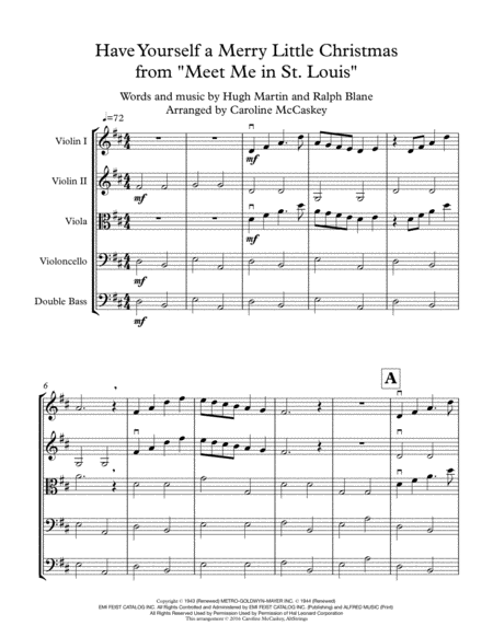 Have Yourself A Merry Little Christmas String Orchestra Page 2