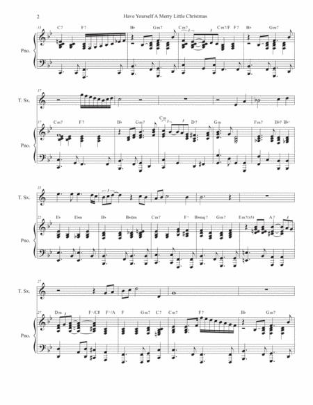 Have Yourself A Merry Little Christmas Tenor Saxophone And Piano Page 2