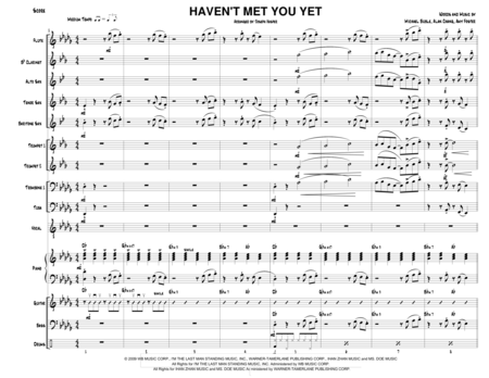 Havent Met You Yet Vocal Solo And Jazz Ensemble Key Of Db Score Only Page 2