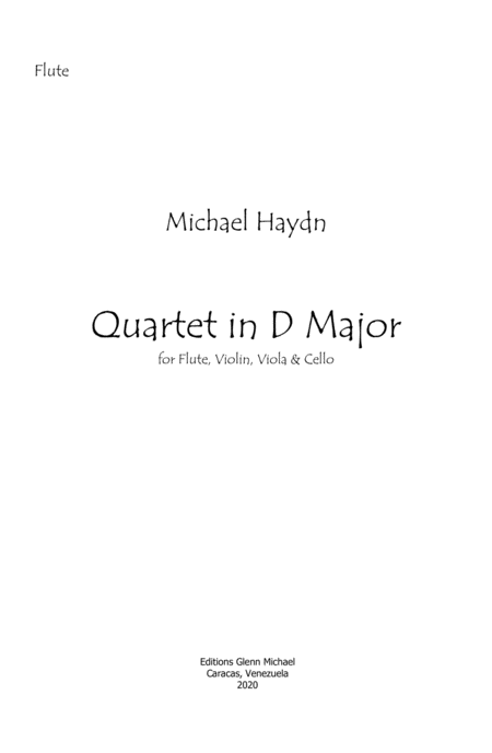 Haydn Flute Quartet In D Page 2