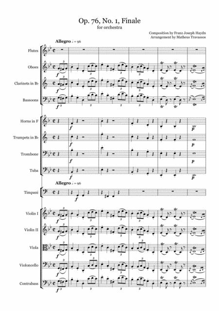 Haydns Op 76 No 1 Finale For Orchestra Page 2