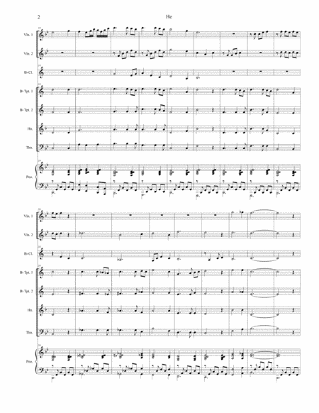 He For Brass Quartet Page 2