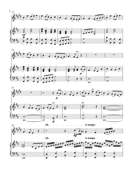 He Leadeth Me Treble Eb Instrument Solo Page 2