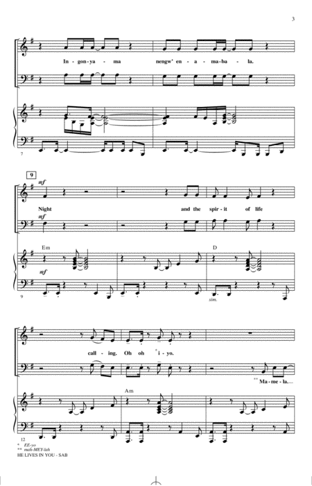 He Lives In You From The Lion King Ii Simbas Pride Arr Mark Brymer Page 2
