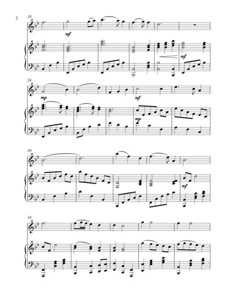 Heavenly Peace Treble C Instrument Solo Page 2