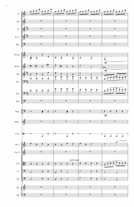 Heavenly Sunlight Trio Bb Trumpet Bassoon Piano With Score Parts Page 2