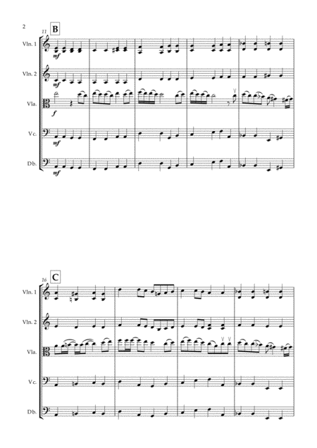 Hello For String Orchestra Score And Parts Page 2