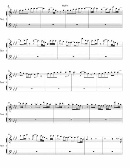 Hello Piano Original Key Page 2