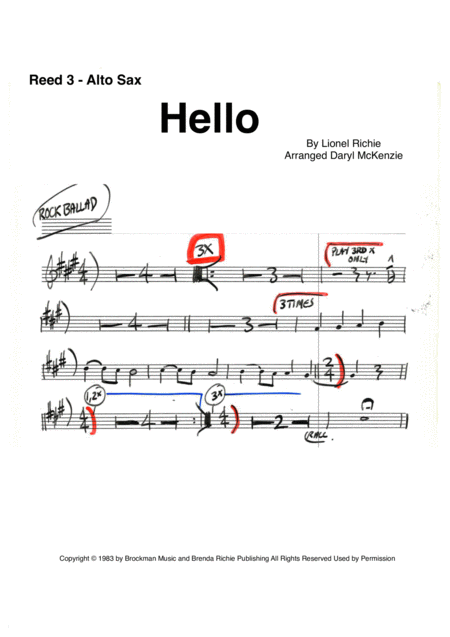 Hello Vocal Or Instrumental With Big Band Key Of Am Page 2