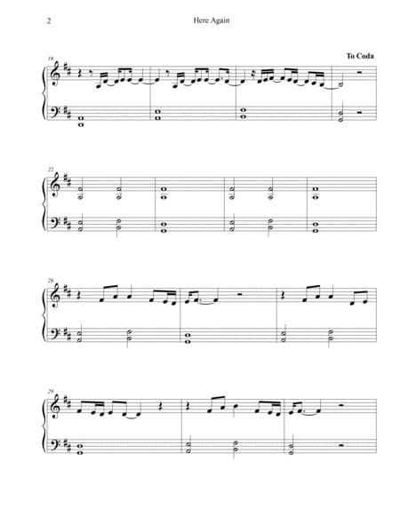 Here Again Elevation Worship Sheet Music Easy Page 2